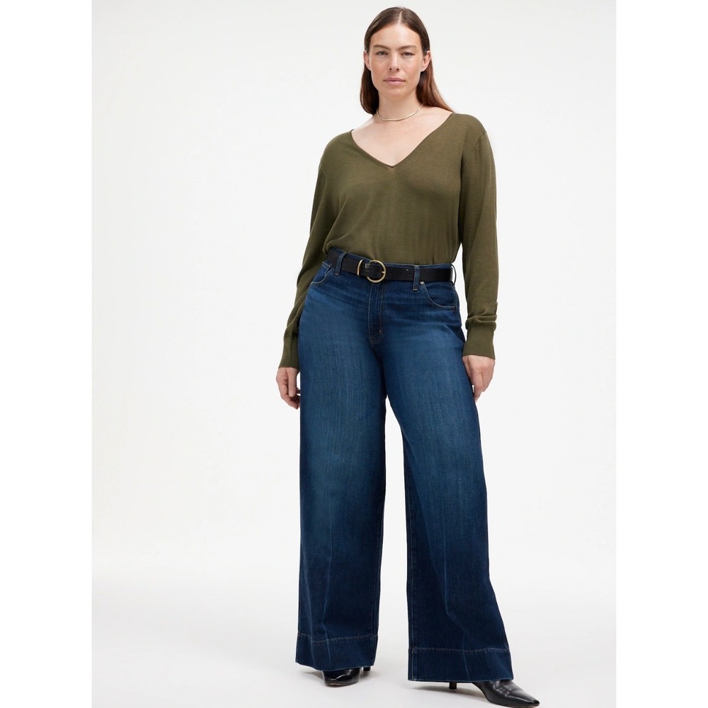 Madewell Superwide-Leg‎ Jeans: Softdrape Denim Edition in Ellsworth Wash Size 30